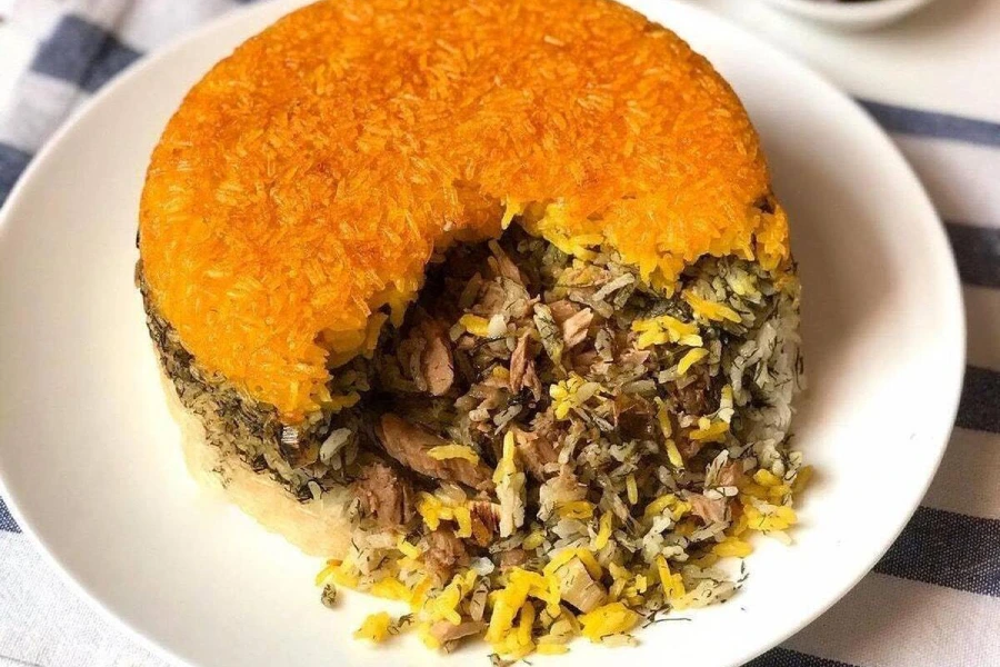 تصویر از طرز تهیه شوید پلو با ماهی